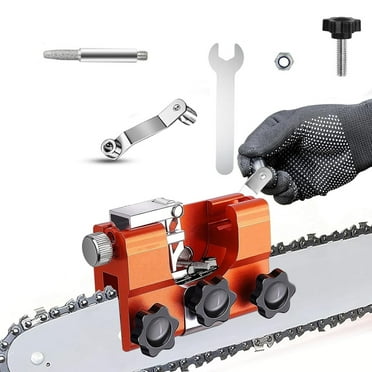 Chainsaw Sharpening Jig Kit,Hand-Cranked Chain Saw Sharpener Tool for 12-20 inches Chain and Electric Saws
