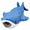 Blue, variant on Whale Shark Plush Toy, Soft Stuffed Animal, Cute Plush Doll Gift, 3 Color Options Pink Blue Gray