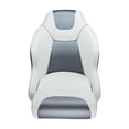 thumbnail image 3 of Seamander S1045 Series Premier Pontoon Furniture Bucket Seat, Captain Seat, White/Charcoal, 3 of 5
