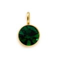 thumbnail image 1 of Piedra de nacimiento, diamantes de imitación, cuentas doradas de Metal, fabricación de joyas, accesorios DIY, llaveros, regalos, colgantes, Ropa, zapatos y accesorios Miscelánea verde oscuro Sonducket AP010355-07B, 1 of 6