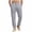 Gray, variant on CHUMUD Cotton Pants for Men Baggy Relaxed Fit Elastic Waist Trousers with Pockets Summer Casual Business Office Work
