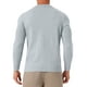 thumbnail image 3 of SUÉTER DE PULLOVER DE PUNTO DE COLOR SÓLIDO DE MANGA LARGA CON CUELLO EN V PARA HOMBRE S GRIS CLARO, 3 of 6