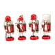 thumbnail image 4 of Mini figura de Cascanueces de madera, Cascanueces navideño tradicional para bodas Rojo Verde, 4 of 9