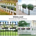 thumbnail image 4 of Topboutique Railing Planters Outdoor Balcony Deck Railing Planter Boxes Metal Fence Buckets with Detachable Hooks Over The Railing Planter Boxes for Balcony, Patio Decor,2 Pcs Black,16 inch, 4 of 7