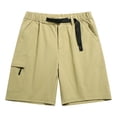 thumbnail image 3 of Bermuda Cargo Shorts for Men Summer Casual Elastic Waist Wide Straight Leg Relaxed Fit Work Shorts with Pockets, 3 of 3