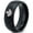 Black Dome Polish Tungsten, variant on Tungsten Canadian Maple Leaf Band Ring 8mm Men Women Comfort Fit Black Dome Polished
