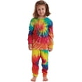 thumbnail image 4 of Just Love Family Thermal Set  Trendy Tie Dye Coordinated Sleepwear for Everyone (Tie Dye Bold Bright - Kids, Kids 14-16), 4 of 4