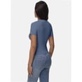 thumbnail image 6 of Womens Summer V Neck Short Sleeve T Shirts Slim Fitted Casual Tee Tops, 6 of 6