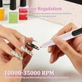 thumbnail image 4 of Cordless Electric Nail File Professional Rechargeable Electric Nail File with LED Display and 4 Adjustable Speeds for Manicure and Pedicure, 4 of 10