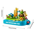 thumbnail image 3 of Noehoiugi Jungle Adventure Obstacle Course Track Set - Sliding Racer Educational Learning Toy For Kids And Boys For Imaginative Play, 3 of 6