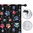 thumbnail image 4 of Blackout Kids Curtains,Black Dog Paw Footprint Childrens Insulated Curtains Set Of 2,Bedroom Essentials,Toddler Room Decor 42"x54"(106x137cm), 4 of 4