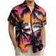 thumbnail image 1 of Blusa y camisa de franela de manga corta con cuello vuelto para hombre, camisa/top de franela de manga corta con estampado hawaiano, camisa deportiva informal de franela para hombre, blusa para hombre, 1 of 5