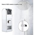 thumbnail image 2 of 30 * 15 Soporte De Pommeau De Douche Pour Barre Coulissante, Soporte De Tte De Rail De Barre Coulissante De Douche Hauteur Rglable En Abs Chrom,, 2 of 5