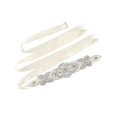 thumbnail image 1 of Unique Bargains Perles de Strass Femmes Décor Ruban de Satin Ceinture de Mariage, 1 of 6