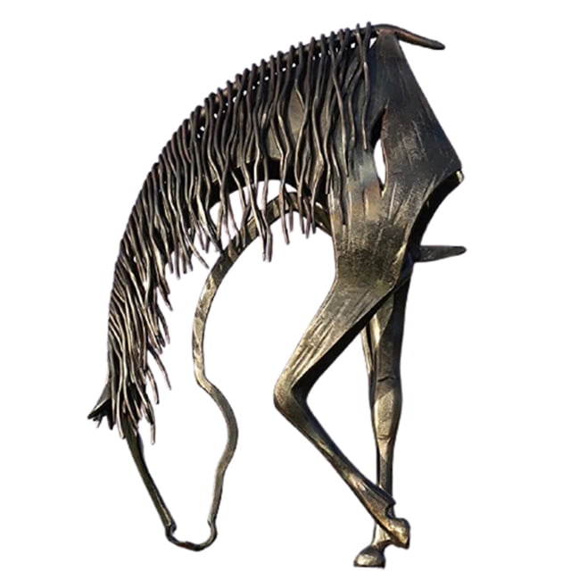 Caballo Rústico, Estatua Moderna, Arte De Metal, Estatua De Caballo Resistente Al Agua Para El Hogar, Estante De Libros, Chimenea, Decoración De Escritorio De Oficina