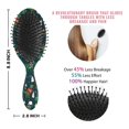 thumbnail image 6 of Green Christmas Dinosaur and Snowman Pattern Hair Brush,Girls Detangling Hair Brush,Glide Through Tangles with Ease for Wet & Dry Hair,8.8"X2.8", 6 of 7