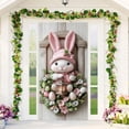 thumbnail image 2 of YWIYIUD 1PC Happy Easter Door Cover Easter Decorations, 71x35 Inch Easter Rabbit Eggs Door Banner Welcome Easter Banner Spring Theme Rabbit Door for Front Door Wall Indoor Outdoor Home Decor, 2 of 7