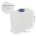 thumbnail image 3 of RV Fresh Water Tank, Leakproof Heat Cold Resistant 17.1 X 15.7 X 10in 10 Gallons RV Water Storage Tank  for Camper, 3 of 7