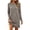 Coffee, variant on Bxsruta Womens Long Sleeve T-Shirt Dress Crew Neck Casual Loose Mini Dresses