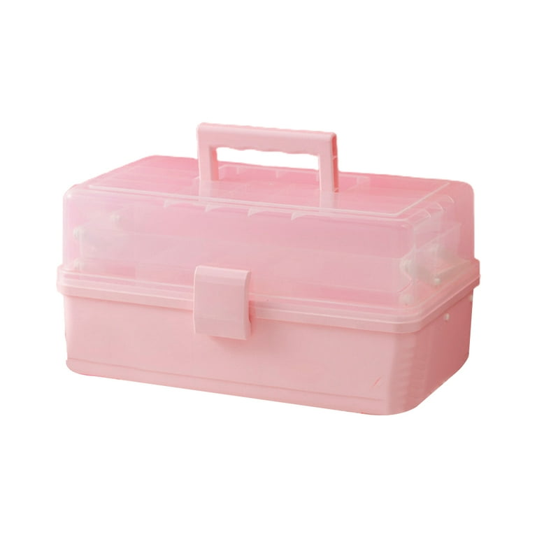 Pink Small Plastic Storage Bin, Pack Of 6