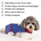 thumbnail image 4 of Traje de recuperación para perros gatos después de la cirugía, camisa de recuperación para perros machos y hembras, vendajes para heridas abdominales, alternativa de cuello en forma de cono, traje, 4 of 7
