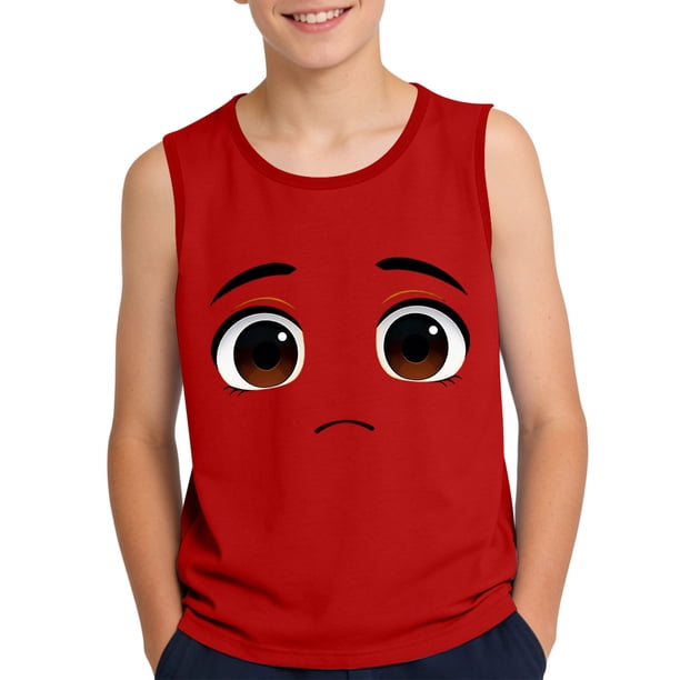 Camisola de Niños Pequeños 3-15 Años sin Mangas Tela Suave Impresión Gradiente para Ocasiones Informales Y Formales