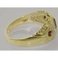 thumbnail image 4 of LBG 14k Yellow Gold Cultured Pearl and Real Genuine Garnet Womens Band Ring - Size 7, 4 of 6