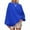 Blue, variant on HAiming Oversize Womens Tops Casual Long Sleeve Pullover Solid Color Sports Clothes Trendy Fall Winter Blouse