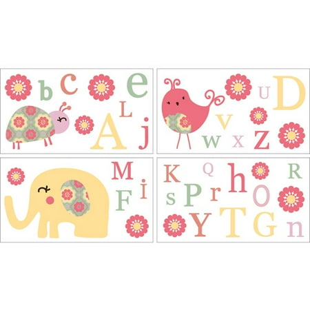 CoCaLo CoCo & Company Alphabet Sweeties Removable Wall Appliques
