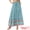 Turquoise Blue, variant on DARING DIVA Women's Boho Flare Floral Skirt XL Yellow