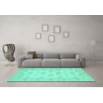 thumbnail image 3 of Ahgly Company Indoor Rectangle Oriental Turquoise Blue Traditional Area Rugs, 2' x 3', 3 of 4