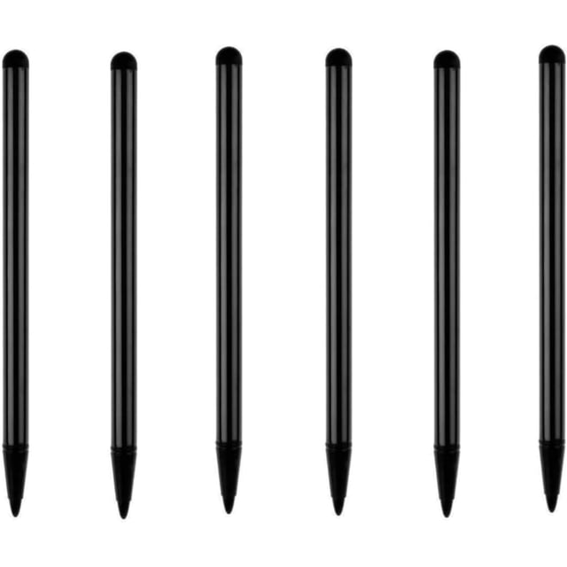 6Pcs Black Stylus Pens,High Precision Stylus for Universal Touch Screen Devices Accessories for Touch Screens,Fine Point Pen for Phone Android Tablet and Other Touch Screens Accessories