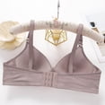 thumbnail image 6 of Yijfswar Womens Bras V Neck Wireless Striped Push Up Bra Soft Cup Comfortable Everyday Bras with Adjustable Strap, 6 of 7