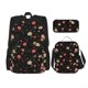 thumbnail image 1 of Balery Red White Flowers Mochila Escolar 3 en 1 para Niños - Mochila Resistente con Lonchera Térmica y Estuche - Mochila Escolar para Niños y Niñas, 1 of 7