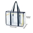 thumbnail image 2 of openpig Clear Beach Tote Bag - Large Transparent Bag for Pool, Concert - Large Tote Bag for Family , Toys & Vacation Essentials Navy, 2 of 4