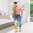 thumbnail image 6 of Jack Russell Dog Surfing Mens Pajama Pants Sleepwear Lounge Men's Pajama Bottoms Gift for Family Friends, 6 of 6