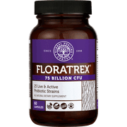 Floratrex 25-Strain Probiotic & Prebiotic Supplement by Global Healing, 60 Count Capsules