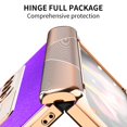 thumbnail image 7 of K-Lion for Samsung Galaxy Z Fold 3 Cross Pattern Case, Luxury PU Leather Hybrid Plating PC Hidden Kickstand Cover Shockproof Protective Folding Slim Hard Case for Samsung Galaxy Z Fold 3,Purple, 7 of 7