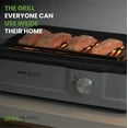 thumbnail image 2 of Simple Living Infrared Electric Indoor Smokeless Grill  Non Stick Ceramic 8x14" Grilling Surface  Consistent 446?F Temperature  BBQ Char Grilled Results with Virtually ZERO SMOKE, 2 of 9