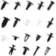 thumbnail image 4 of 425 clips de remache de plástico universales de nailon negro, remaches de plástico, cierre protector universal para automóviles, con alicates de extracción y herramienta de instalación, 4 of 8