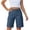 Navy, variant on Women's High Waist Cargo Bermuda Shorts,Button Fly Utility Workwear Shorts For Women,Ladies Summer Knee Length Hiking Shorts with Pockets,Navy,S-2XL