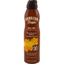 Hawaiian Tropic Dry Oil Clear Spray Sunscreen SPF 30 5.2 oz (Pack of 6)