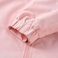 thumbnail image 3 of FAOWME Boys Girls Windproof Jacket For Child Lightweight Outdoor Sports Jacket For Child Pink 10-12 Years, 3 of 6