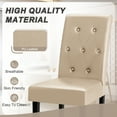 thumbnail image 7 of Homall Dining Chairs Set of 2,Urban Style PU Leather Dining Chairs,Kitchen,Dining Room Wooden Chairs, Beige, 7 of 7