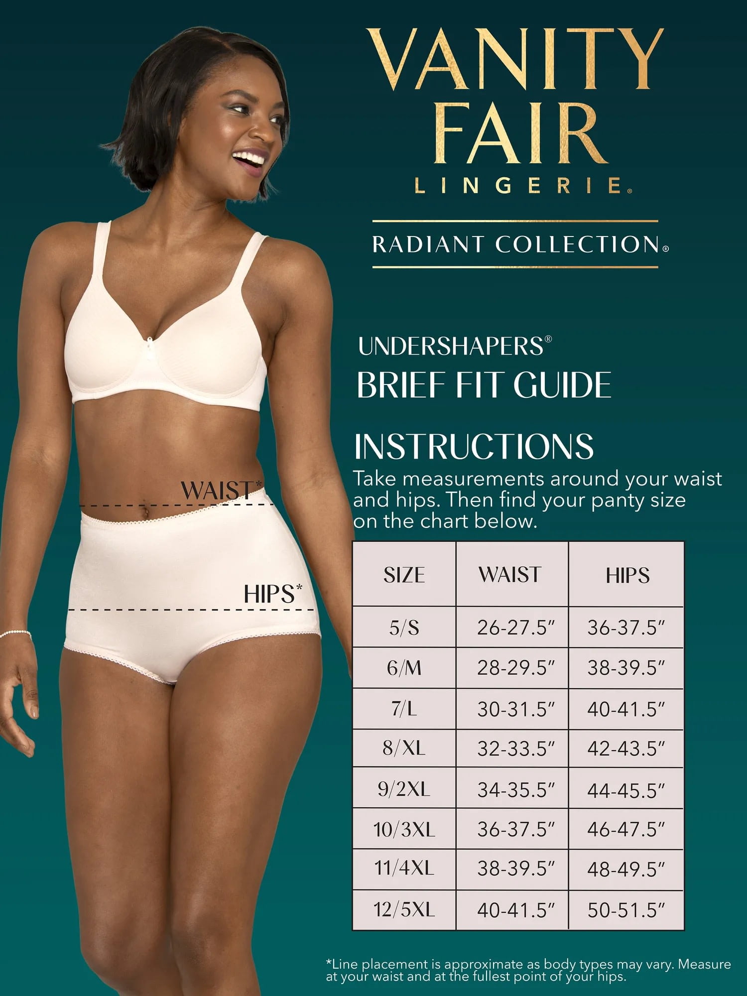 Vanity Fair Radiant Women's Underwear - Undershaper Panties, High Waist, Light Control Shaping, 3-Pack, Sizes S-5XL
