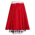 thumbnail image 3 of Disfraz de Cindy Lou Who para cosplay, capa con capucha roja, vestido a cuadros, peluca trenzada verde, disfraz de monstruo para cosplay, atuendo navideño para mujeres y niñas, 3 of 4