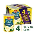 (4 Cans) Del Monte Bartlett Pears, No Sugar Added, Canned Fruit, 14.5 oz