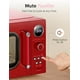 thumbnail image 5 of Hornos retro COMFEE, microondas compactos de encimera de 0.9 pies cúbicos con 9 programas preestablecidos, función de silencio, LED digital, rojo/900 W, CMO-MMP02AA(RD), rojo, 5 of 5