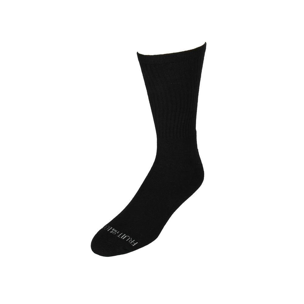 fruit of the loom crew socks men