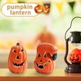 thumbnail image 3 of Halloween Ceramic Pumpkin Lantern with LED Light Perfect Indoor/Outdoor Jack-O'-Lantern Decoration, 3 of 4